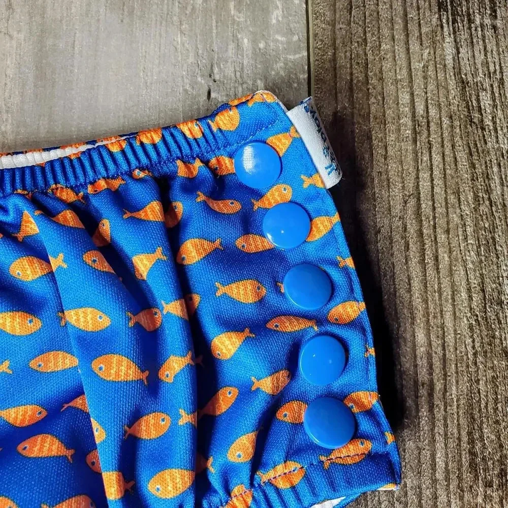 i Play Unisex Reusable Absorbent Baby Snap Swim Diaper Size 3T UPF 50
